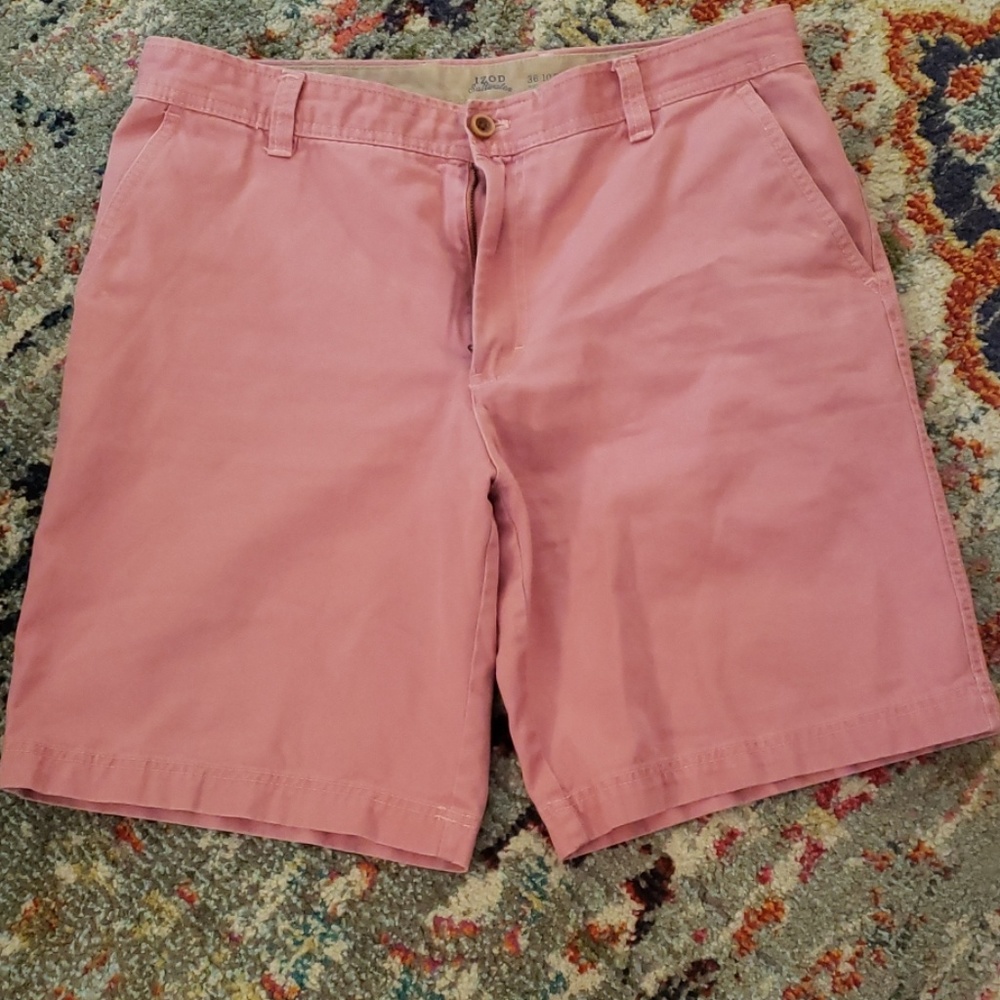 Men's Izod Salmon (Red/Pink) Shorts